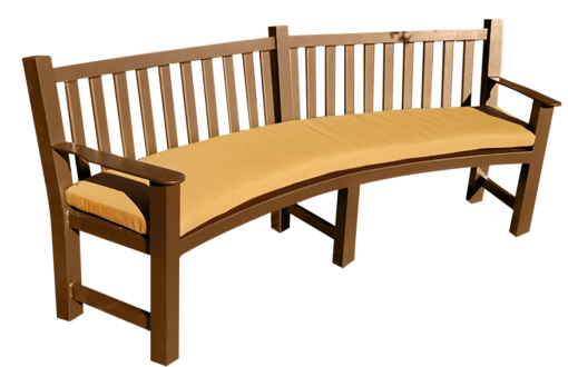 Curved Aluminum Bench