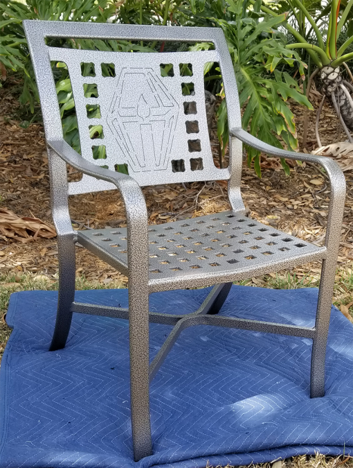 Custom Lantern Design Cast Chair