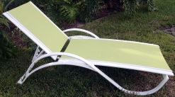 Garden Green Sling Chaise Lounge