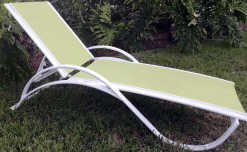 Garden Green Sling Chaise Lounge